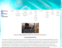 Tablet Screenshot of canavandisease.org